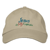 Jesus Is My Captain by SRF embroidered hats