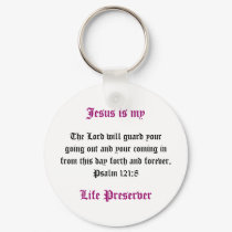 Jesus is my Life Preserver Key Chain keychains