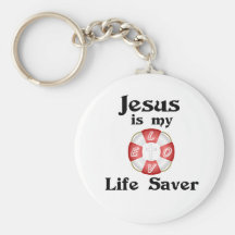 Jesus is my life saver keychains