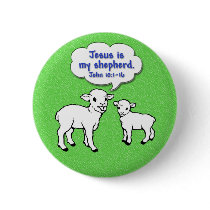 Jesus is my shepherd buttons