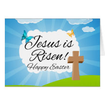 Jesus is Risen, Christian Easter Card