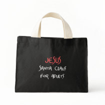 Jesus Is Santa For Adults Canvas Bags