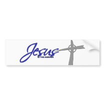Jesus is the Answer bumper stickers