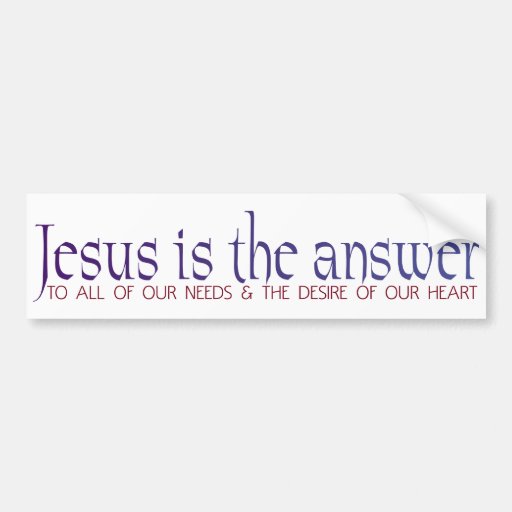 jesus is the answer t shirt