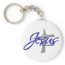 Jesus is the Answer Key Chain