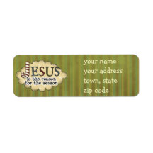 Jesus is the reason Christmas Return Address Label