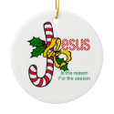 Jesus is the Reason Christmas Tree Ornament ornament