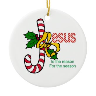 Jesus is the Reason Christmas Tree Ornament