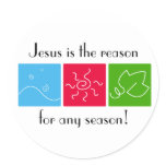 Jesus is the Reason for Any Season Sticker