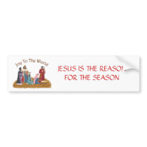 JESUS IS THE REASON FOR THE SEASON bumper stickers by Aun_T_A JESUS IS THE REASON FOR THE SEASON bumper stickers