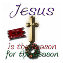 Jesus is the Reason for the Season Canvas Print by CreativeBabe Jesus is the Reason for the Season Canvas Print