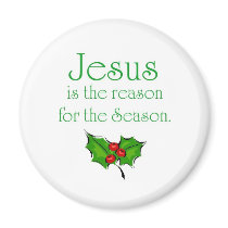 Jesus is the reason for the Season magnets by mightypecan Jesus is the reason for the Season magnets