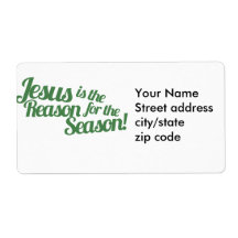 Jesus is the Reason for the Season Shipping Labels