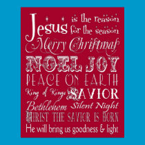 Jesus is the Reason for the Season Subway Art posters