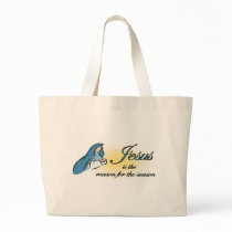 Jesus is the Reason totebag by holiday_tshirts Jesus is the Reason totebag