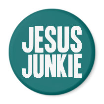 Jesus Junkie Refrigerator Magnets