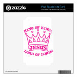 JESUS king of kings hot pink iPod Touch 4G Skins