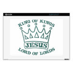 JESUS king of kings teal gradient 15" Laptop Skin
