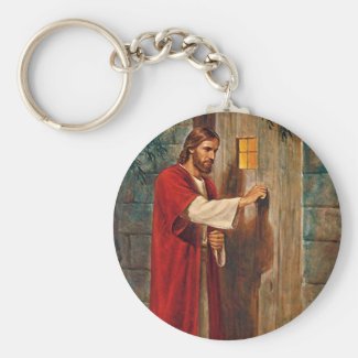 Jesus Knocks On The Door Key Chain