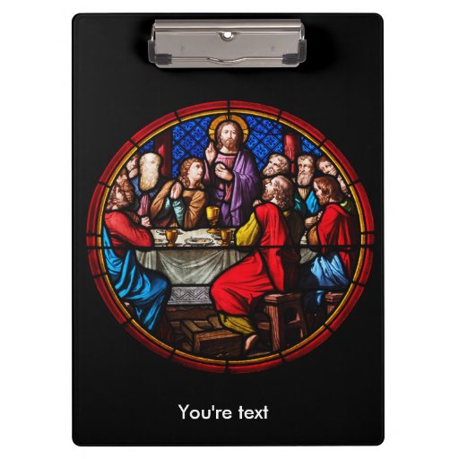 Jesus last meal with his disciples clipboard Zazzle