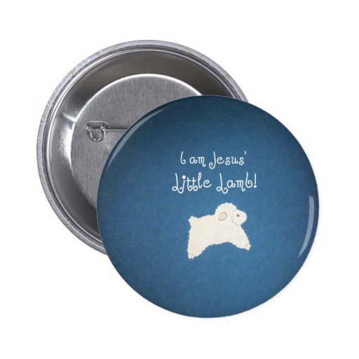 Jesus' Little Lamb Pinback Buttons
