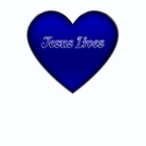 Jesus-lives-3D-Heart shirt at Zazzle