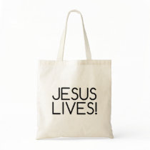 Jesus Lives! Grocery Bag bags