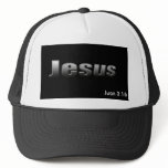 Jesus Logo, Juan 3:16 hats