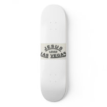 jesus loves las vegas skate deck