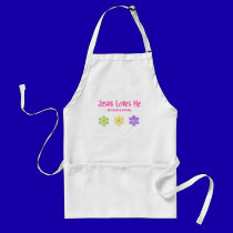Jesus Loves Me aprons