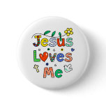 Jesus Loves Me Buttons