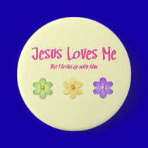 Jesus Loves Me buttons