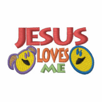 Jesus Loves Me embroidered shirts by ZazzleEmbroidery Jesus Loves Me embroidered shirts