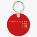 Jesus Loves Me keychains