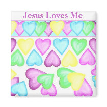 Jesus Loves Me magnets by CaringHearts Jesus Loves Me magnets
