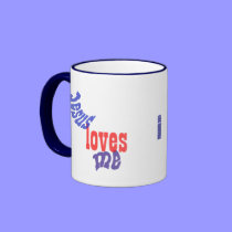 Jesus Loves Me mugs
