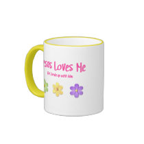 Jesus Loves Me mugs