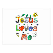 Jesus Loves Me Postcard