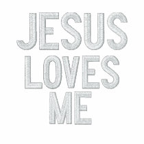 Jesus loves me - T-shirt embroidered shirts by wierka Jesus loves me - T-shirt embroidered shirts