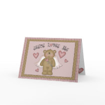 Jesus Loves Me Teddy Bear Angel Greeting Card by berkeleygirlforever Jesus Loves Me Teddy Bear Angel Greeting Card