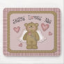 Jesus Loves Me Teddy Bear Angel Mousepad