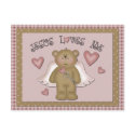 Jesus Loves Me Teddy Bear Angel Postcard by berkeleygirlforever Jesus Loves Me Teddy Bear Angel Postcard