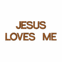 JESUS LOVES ME TEE SHIRTS embroidered shirts