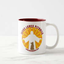 Jesus Loves Pitbulls Mug