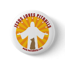 Jesus Loves Pitbulls Pin