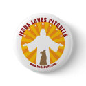 Jesus Loves Pitbulls Pin buttons