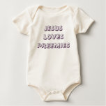 Jesus Loves Preemies Onesie t-shirts