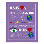 Jesus Loves the Little Children Nursery Art Photo