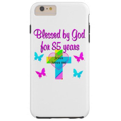 JESUS LOVES THIS 85 YEAR OLD CROSS DESIGN TOUGH iPhone 6 PLUS CASE