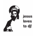 Jesus Loves To DJ - DJing Disc Jockey Music t-shirts